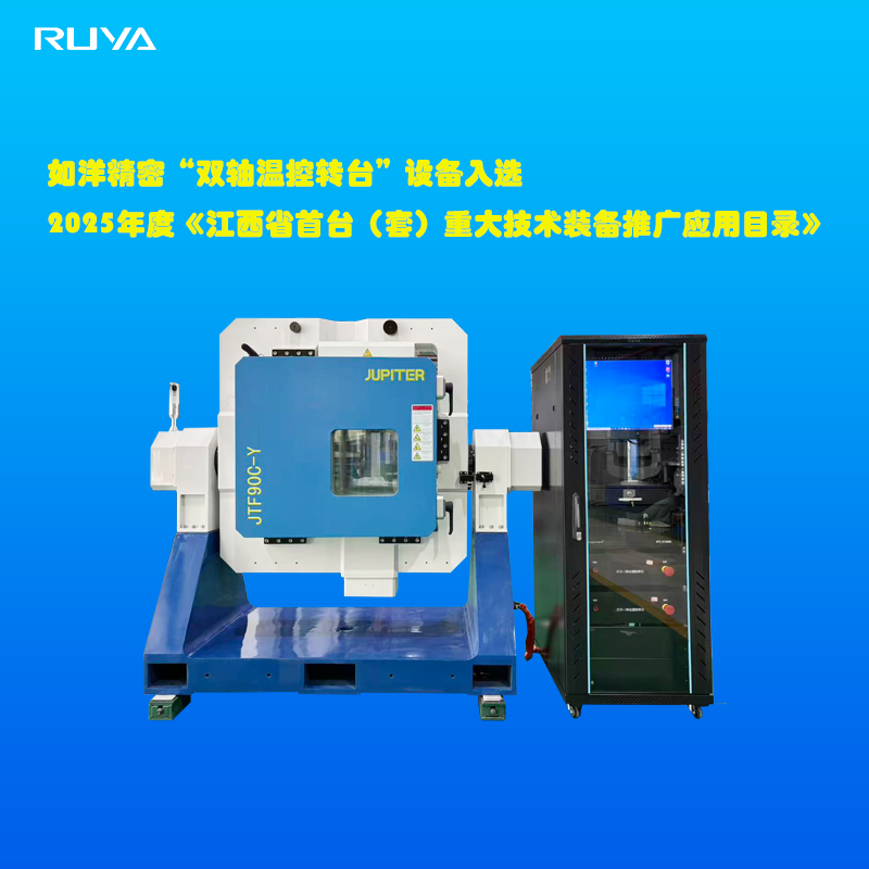 九江如洋精密科技有限公司“雙軸溫控轉臺”入選2025年度《江西省首臺（套）重大技術裝備推廣應用目錄》